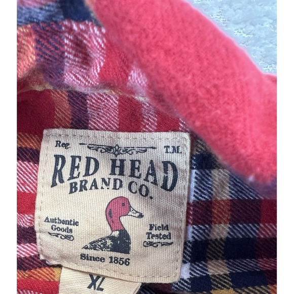 Red Head Brand Co. Men's XL Multicolor Flannel Shirt Long Sleeve Button Up - Picture 5 of 9